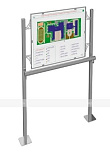 Купить Вертикальная стационарная стойка для тактильной мнемосхемы ММ-04 в Екатеринбурге