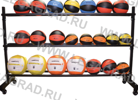 Купить Стеллаж для хранения мячей односторонний, мобильный ССМ-008 в Екатеринбурге