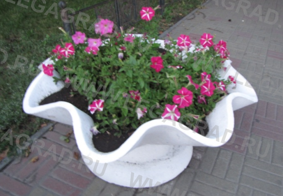 Купить Вазон малый бетонный для цветов В-0037 в Екатеринбурге. Фото N2