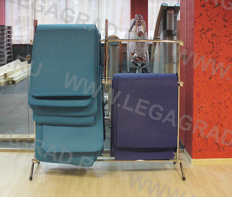 Купить Мобильная двойная стойка для хранения гимнастических ковриков СМ-002 в Екатеринбурге. Фото N3