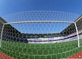 Купить Сетка для футбольных ворот ячейка шестигранная, нить 5мм. 10750 в Екатеринбурге